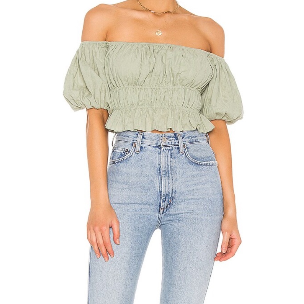 REVOLVE - sage green top